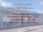 Monopolistic Competition and the Determination of