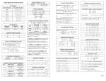 obtain a formula summary sheet ()