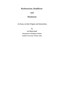 Brahmanism, Buddhism and Hinduism