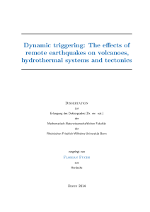 Dynamic triggering: The effects of remote earthquakes on volcanoes