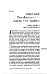 Korea and Taiwan - Studies in Political Economy