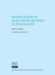 introduction to qualitative methods in psychology