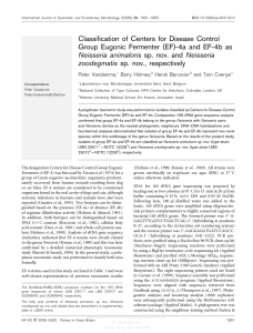 Classification of Centers for Disease Control Group Eugonic