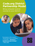 Code.org District Partnership Model