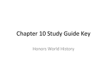 Chapter 10 Study Guide Key