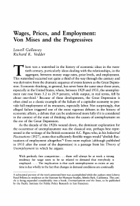Wages, Prices, and Employment: Von Mises and the