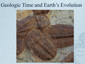 Geologic Time and Earth`s Evolution.