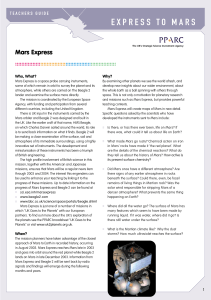 express to mars - School Science