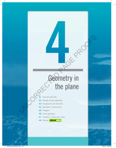 Geometry in the plane
