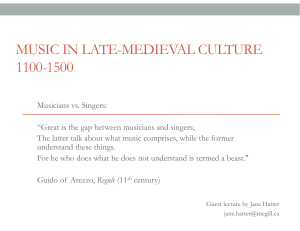 MUSIC IN LATE-MEDIEVAL CULTURE 1100-1500