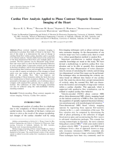 Cardiac Flow Analysis Applied to Phase Contrast Magnetic