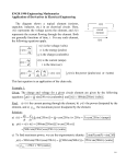 Application of Derivatives in Electrical Engineering
