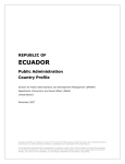 Ecuador Public Administration Country Profile