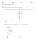 ExamView - 11.2 Chords Central Angles Quiz.tst
