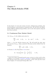 Notes on Stochastic Finance