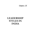leadership styles in india