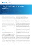 LDMOS Technology for RF Power Amplifiers