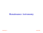 Renaissance Astronomy