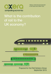What is the contribution of rail to the UK economy?