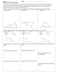 Practice Worksheet: Right Triangle Trigonometry Find the exact