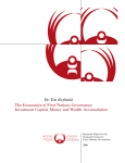 The Economics Of First Nations Governance Investment Capital