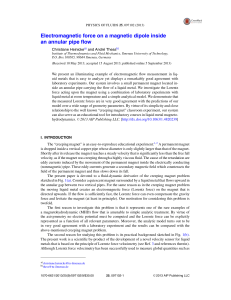 Electromagnetic force on a magnetic dipole inside