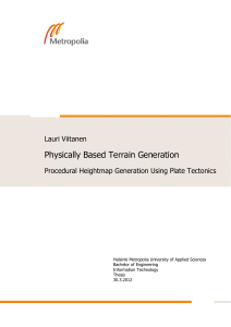 Physically Based Terrain Generation