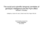 The social and scientific temporal correlates of genotypic