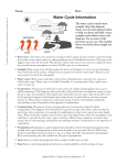 Water Cycle Information