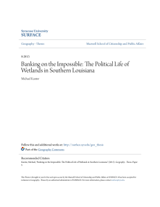 The Political Life of Wetlands in Southern Louisiana