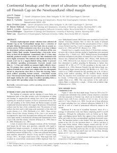 Continental breakup and the onset of ultraslow seafloor spreading