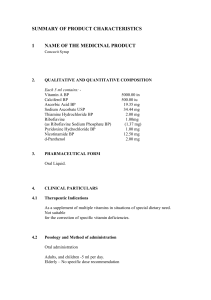 summary of product characteristics 1 name of the medicinal product