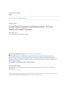 Coral-Fish Dynamics and Interactions: A Case Study of Grand