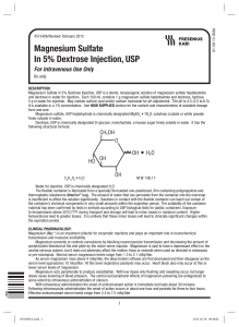 Magnesium Sulfate In 5% Dextrose Injection, USP