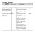 Earth/Space Science HS Indicators Standards Month