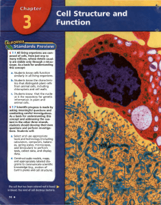 S 7.1 All living organisms are com- posed of cells, from just one to