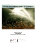 California Water Supply and Demand: Technical Report
