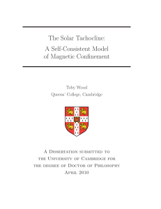 The Solar Tachocline: A Self-Consistent Model of Magnetic