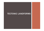 tectonic landforms