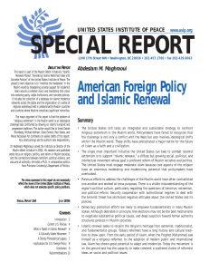 American Foreign Policy and Islamic Renewal