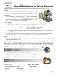 General Methodology for Solving Equations