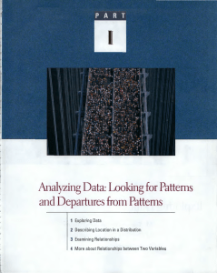 Analyzing Data: Looking for Patterns and