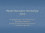 Mood Disorders Workshop - The University of Auckland