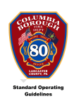 TABLE OF CONTENTS - Columbia Borough Fire Department