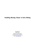 Handling Missing Values in Data Mining