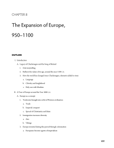 The Expansion of Europe, 950–1100