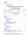 Capital Health Policy Template