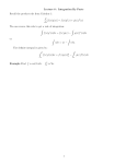 Lecture 8 : Integration By Parts Recall the product rule from Calculus