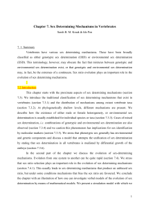 Chapter 7. Sex Determining Mechanisms in Vertebrates