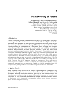 Plant Diversity of Forests